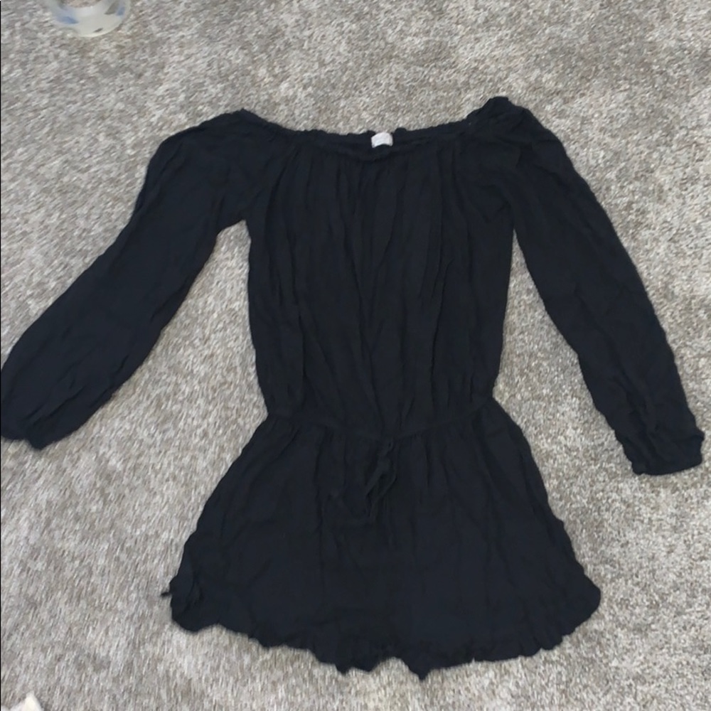 Black Off The- Shoulder Romper